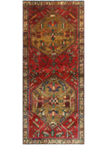 Fine VTG Ghani Red/Brown Runner, 2'11" x 7'3"