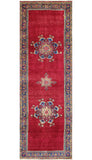 Fine VTG Imogen Red/Blue Runner, 3'1" x 9'6"