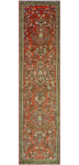 Fine VTG Engin Rust/Beige Runner, 2'8" x 10'11"