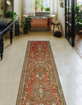 Fine VTG Engin Rust/Beige Runner, 2'8" x 10'11"