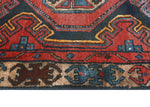 Fine VTG Ameenah Red/Navy Runner, 3'1" x 9'4"