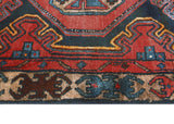 Fine VTG Ameenah Red/Navy Runner, 3'1" x 9'4"