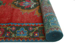 Fine VTG Haluk Red/Charcoal Runner, 3'8" x 12'10"