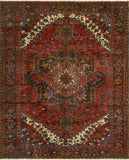 Fine VTG Aba Red/Charcoal Rug, 10'2" x 12'11"