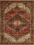 Fine VTG Carlotta Rust/Charcoal Rug, 9'7" x 12'9"