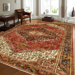 Fine VTG Carlotta Rust/Charcoal Rug, 9'7" x 12'9"