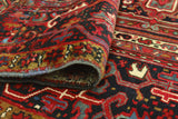 Fine VTG Abam Red/Charcoal Rug, 9'7" x 13'4"