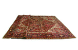 Fine VTG Abam Red/Charcoal Rug, 9'7" x 13'4"