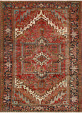 Fine VTG Aalim Red/Charcoal Rug, 8'5" x 11'9"