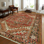 Fine VTG Aalim Red/Charcoal Rug, 8'5" x 11'9"