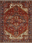 Fine VTG Aaqil Red/Charcoal Rug, 7'10" x 10'7"