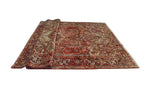 Fine VTG Aaden Red/Charcoal Rug, 8'3" x 10'11"