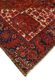 Fine VTG Bink Red/Navy Rug, 9'11" x 13'5"