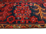 Fine VTG Bink Red/Navy Rug, 9'11" x 13'5"