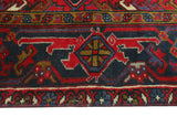 Fine VTG Anjaniqu Red/Navy Rug, 7'9" x 11'3"