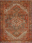 Fine VTG Faraz Rust/Charcoal Rug, 8'10" x 12'6"