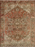 Fine VTG Bill Rust/Brown Rug, 8'3" x 11'1"