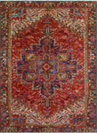 Fine VTG Shafiq Red/Navy Rug, 8'2" x 11'5"