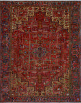 Fine VTG Birk Red/Charcoal Rug, 9'10" x 12'10"