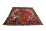 Fine VTG Canio Red/Navy Rug, 7'7" x 10'10"