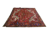 Fine VTG Canio Red/Navy Rug, 7'7" x 10'10"