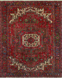 Fine VTG Batul Red/Charcoal Rug, 8'0" x 10'8"