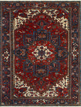 Fine VTG Angelis Red/Charcoal Rug, 6'11" x 9'8"