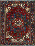 Fine VTG Angelis Red/Charcoal Rug, 6'11" x 9'8"