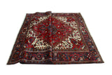 Fine VTG Angelis Red/Charcoal Rug, 6'11" x 9'8"