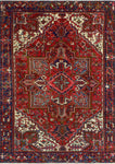 Fine VTG Blyth Red/Navy Rug, 7'1" x 9'11"