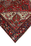 Fine VTG Blyth Red/Navy Rug, 7'1" x 9'11"