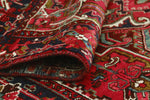 Fine VTG Blyth Red/Navy Rug, 7'1" x 9'11"