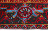 Fine VTG Bomani Red/Charcoal Rug, 9'11" x 12'8"