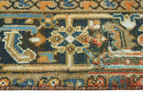 Fine VTG Manal Orange/Navy Rug, 7'6" x 10'3"