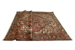 Fine VTG Bilawal Rust/Charcoal Rug, 7'1" x 9'10"