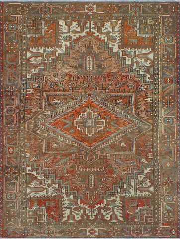 Fine VTG Bijan Rust/Brown Rug, 7'5" x 9'3"