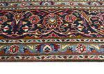 Fine VTG Hrocesbu Red/Navy Rug, 9'6" x 13'0"