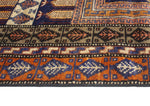 Vintage Malawa Navy/Gold Rug, 2'9" x 4'7"