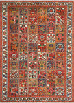 Fine VTG Khadijah Red/Ivory Rug, 7'1" x 9'8"