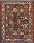 Fine VTG Kassim Red/Ivory Rug, 7'9" x 9'9"