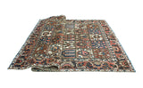 Vintage Roman Rust/Navy Rug, 6'6" x 9'10"