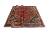 Vintage Katheryn Red/Charcoal Rug, 5'5" x 8'4"