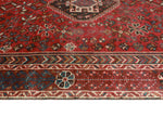 Vintage Katheryn Red/Charcoal Rug, 5'5" x 8'4"