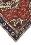 Fine VTG Ormond Rust/Navy Rug, 4'2" x 6'11"