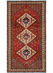 Fine VTG Nabi Red/Ivory Runner, 5'5" x 9'10"