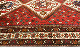 Fine VTG Nabi Red/Ivory Runner, 5'5" x 9'10"