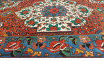 Fine VTG Joseph Rust/Blue Rug, 4'3" x 6'5"