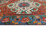 Fine VTG Joseph Rust/Blue Rug, 4'3" x 6'5"