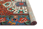 Fine VTG Joseph Rust/Blue Rug, 4'3" x 6'5"