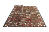 Fine VTG Maiwand Rust/Ivory Rug, 6'9" x 9'9"